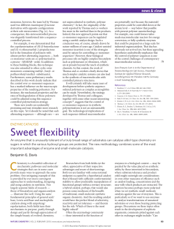 Enzyme catalysis: Sweet flexibility
