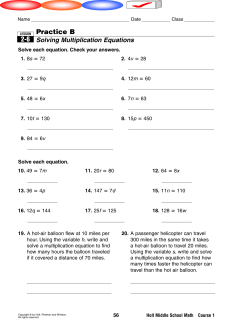 Practice B 2-6 - Scarsdale Public Schools