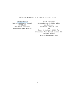 Diffusion Patterns of Violence in Civil Wars