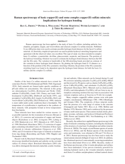 Raman spectroscopy of basic copper(II) and some complex copper