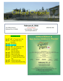 Clifford Chronicle - Redwood City School District