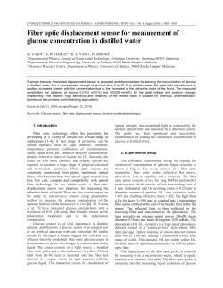 Fiber optic displacement sensor for measurement of - OAM-RC