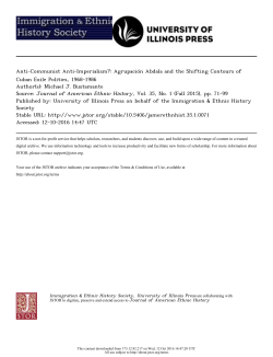 Anti-Communist Anti-Imperialism?: Agrupaci&oacute;n Abdala and the