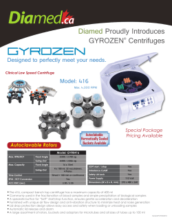Diamed Proudly Introduces GYROZEN&reg; Centrifuges