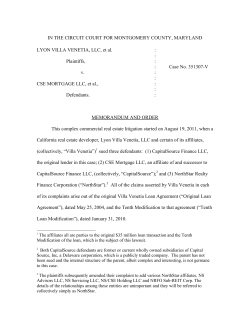 memorandum and order