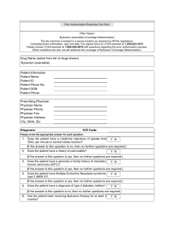 Drug Name (select from list of drugs shown) Bydureon (exenatide
