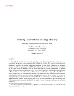 Increasing Disk Burstiness for Energy Efficiency