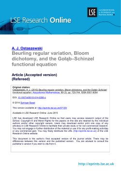 Beurling regular variation, Bloom dichotomy, and the Gołąb