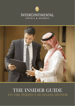 the insider guide - ANA InterContinental Tokyo