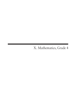 Grade 4 Mathematics Released Items, MCAS 2016