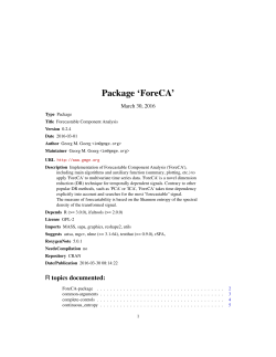 Package `ForeCA`