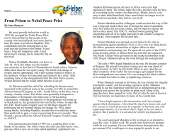 From Prison to Nobel Peace Prize