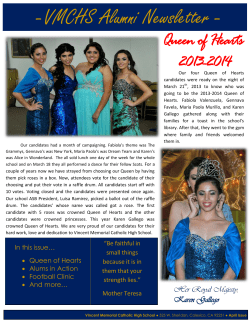 VMCHS Alumni Newsletter