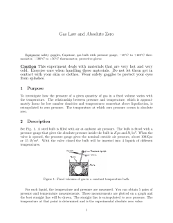 Gas Law and Absolute Zero