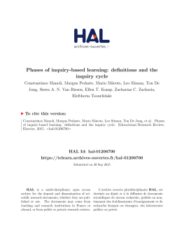 Phases of inquiry-based learning: definitions and the - TeLearn