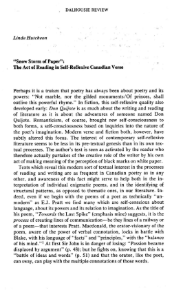 "Snow Storm of Paper": The Act of Reading In SeH
