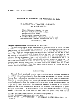 Behavior of Plutonium and Americium in Soils