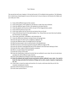 Test 2 Review fall 2015