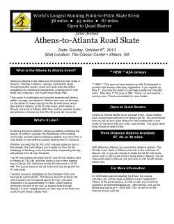 Athens-to-Atlanta Road Skate