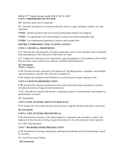 DRAFT 7th Grade Pacing Guide FOR 07