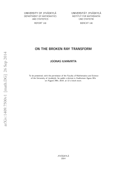 On the broken ray transform