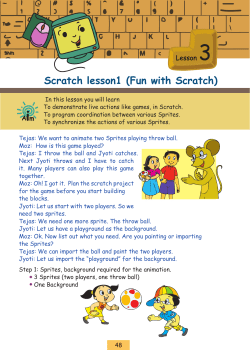 Scratch lesson1 (Fun with Scratch)