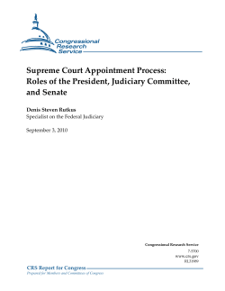 Supreme Court Appointment Process: Roles of the President