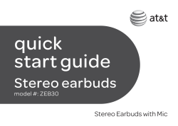 Stereo earbuds