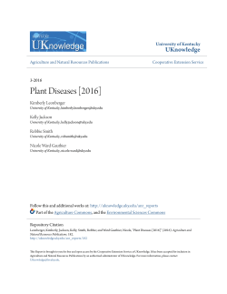 Plant Diseases [2016] - UKnowledge
