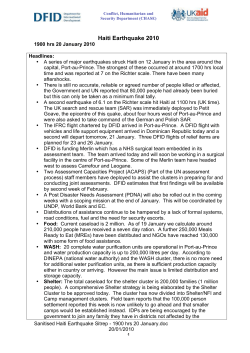 Haiti Earthquake 2010