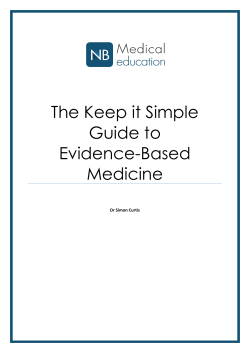 The Keep it Simple Guide to Evidence-Based Medicine