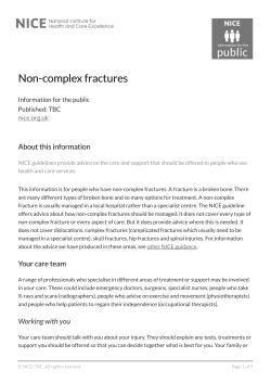 Non-comple Non-complex fractures