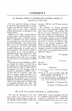 An alternate method of calculating the population density of
