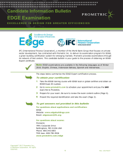 EDGE Exam Customer Information Bulletin 170227