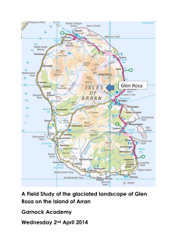 A Field Study of the glaciated landscape of Glen Rosa on the Island