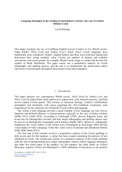 Language ideologies in the writing of nonstandard varieties: the