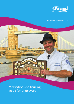 Motivation and training guide for employers