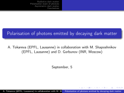 Polarisation of photons emitted by decaying dark matter