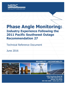 Phase Angle Monitoring Technical Reference Document
