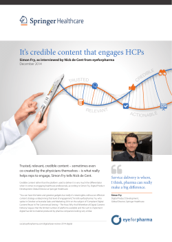 Read more - Springer Healthcare