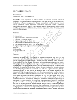 Population Policy - Semantic Scholar