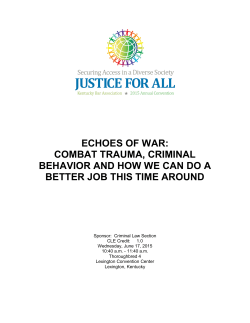echoes of war - Kentucky Bar Association