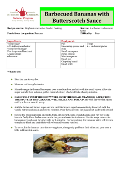 Barbecued Bananas with Butterscotch Sauce