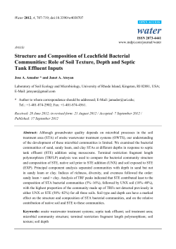 Structure and Composition of Leachfield Bacterial Communities