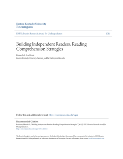 Building Independent Readers: Reading - Encompass