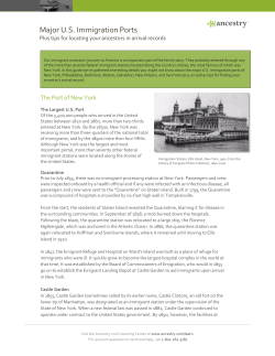 Major US Immigration Ports