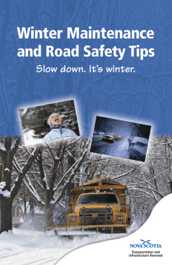 winter maintenance - Government of Nova Scotia