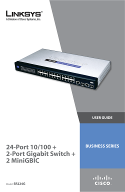 Cisco SR224G 24-Port 10/100 Plus 2