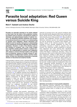 Parasite local adaptation - Washington State University