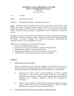 Discipline - Genesee County